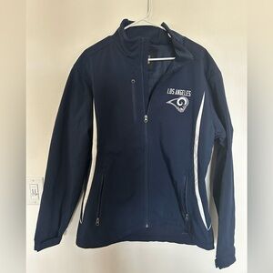 Los Angeles Rams Navy Team Quarter-Zip Jacket